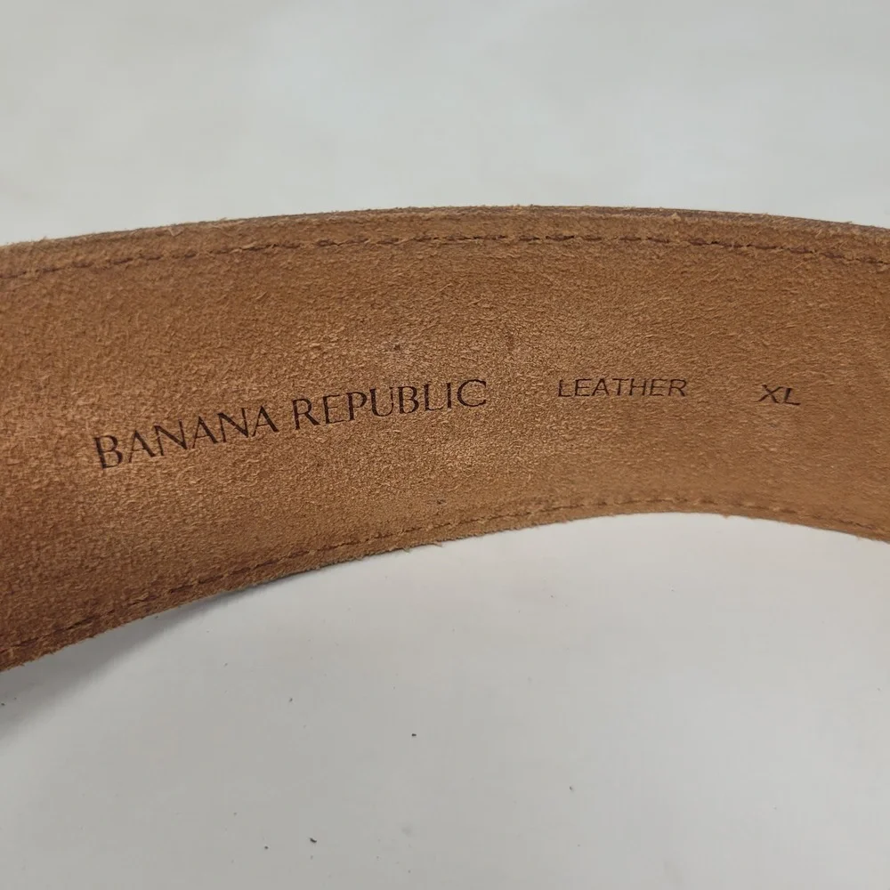 Banana Republic Belt XL Brown Leather Western Cowgirl Boho Rodeo Southwestern